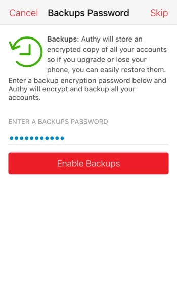 Затем подтвердите пароль: