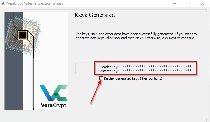 Скриншот №8. Созданные криптоключи.
