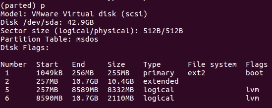 Скриншот №2. Информация о дисковом пространстве.