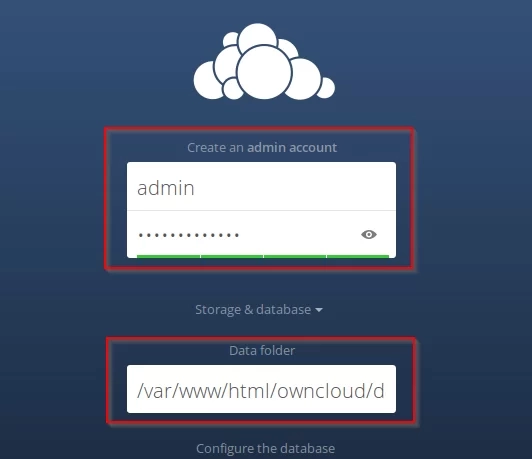 Скриншот №1. Регистрация администратора.